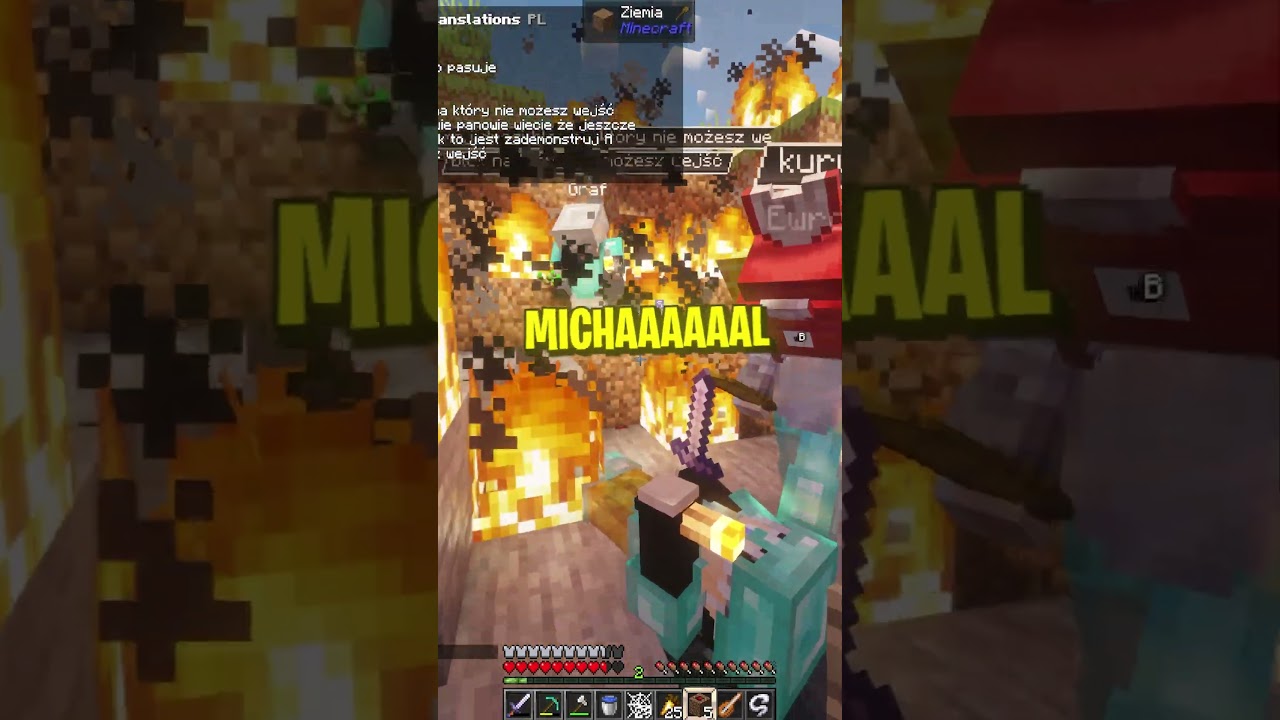 BLOK NA KT&Oacute;RY NIE MOŻESZ WEJŚC W MINECRAFT