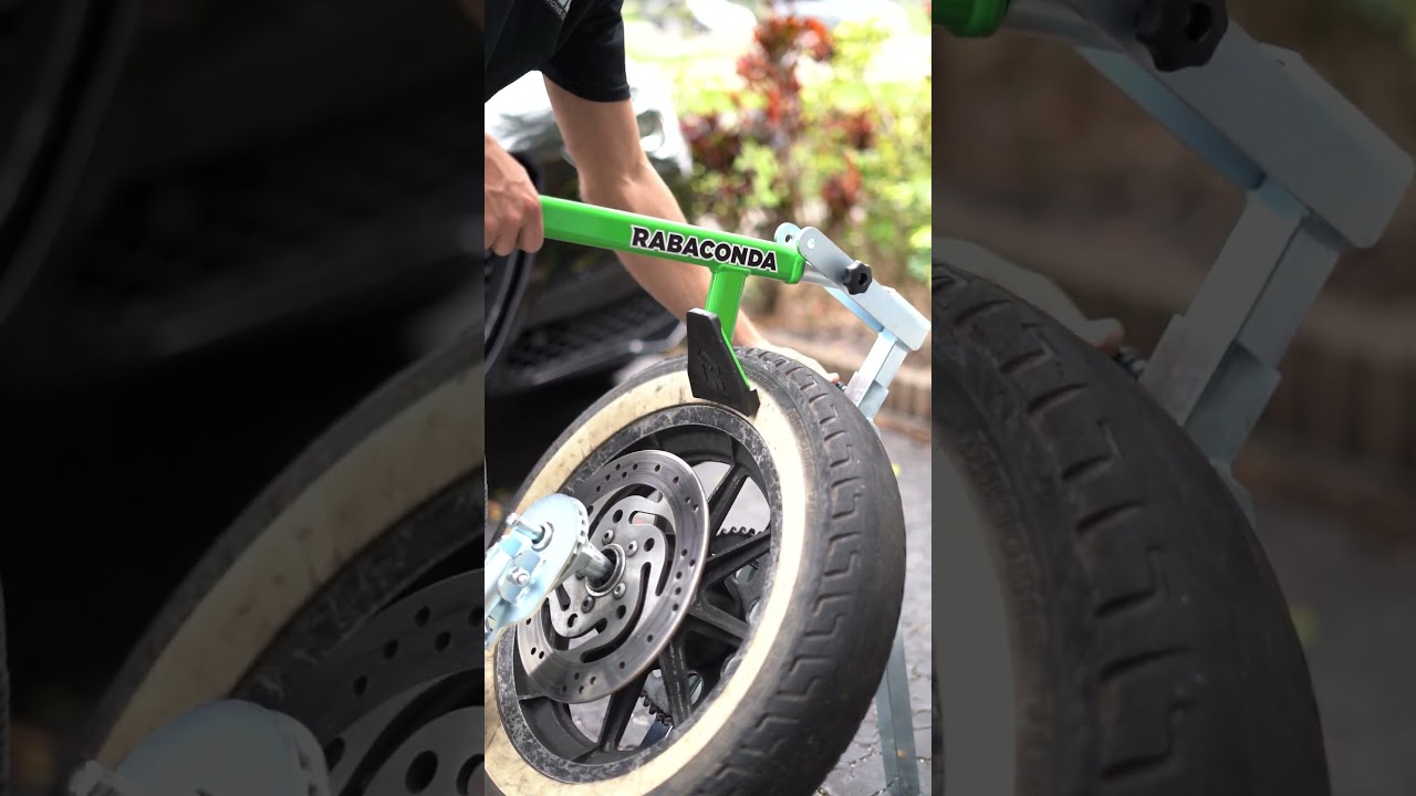 Satisfying Tire Change ASMR 😮💥 That POP &ndash; Rabaconda Street Bike Tire Changer in Action