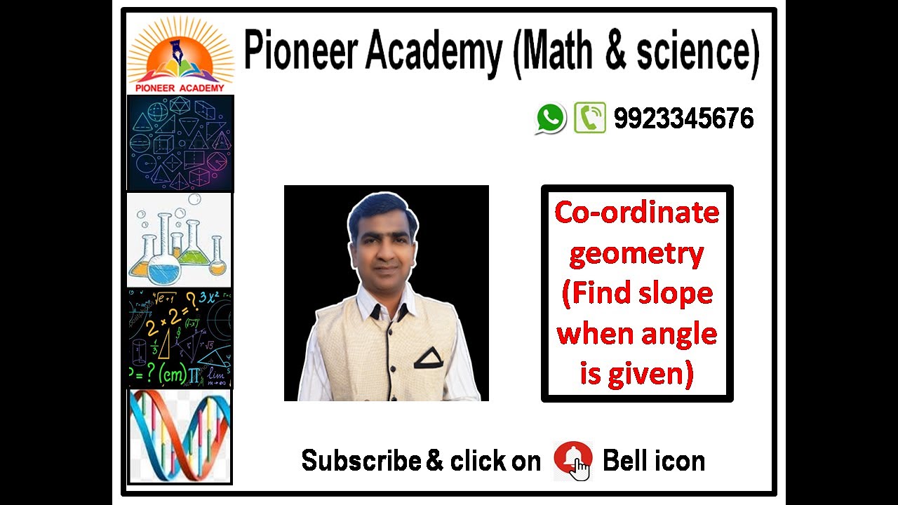 Find slope when angle is given | If angle given find slope | 2020