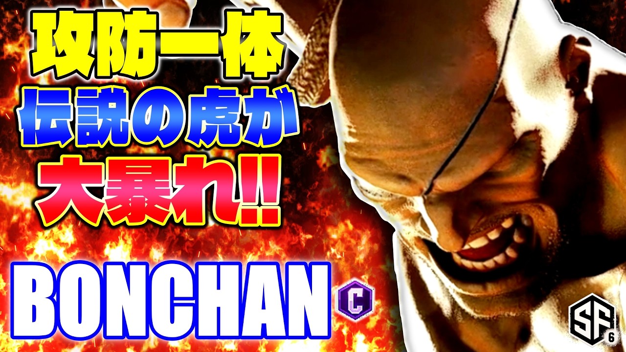 【スト6】攻防一体 伝説の虎が大暴れ!! ボンちゃん (サガット) 【ストリートファイター6】