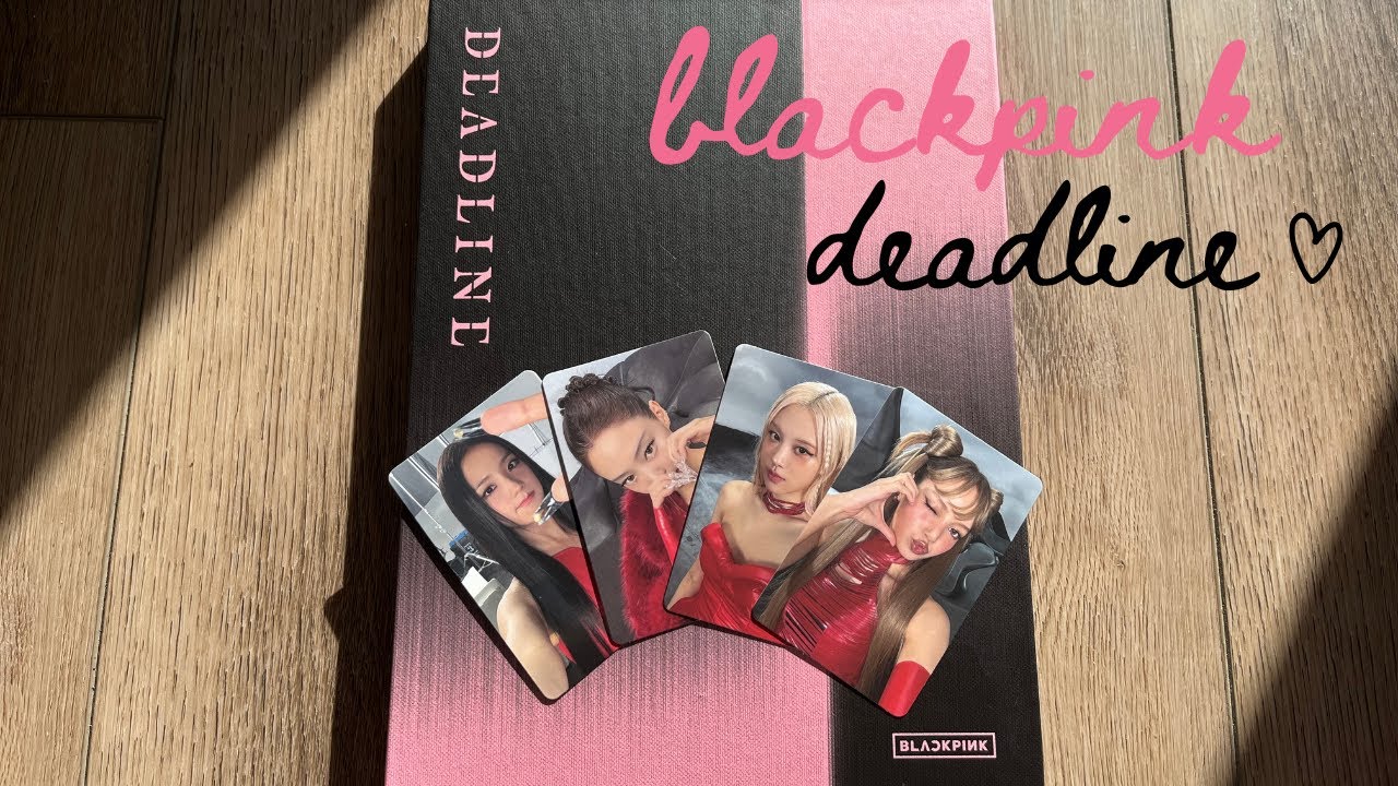 blackpink deadline album unboxing (black ver) ♥︎