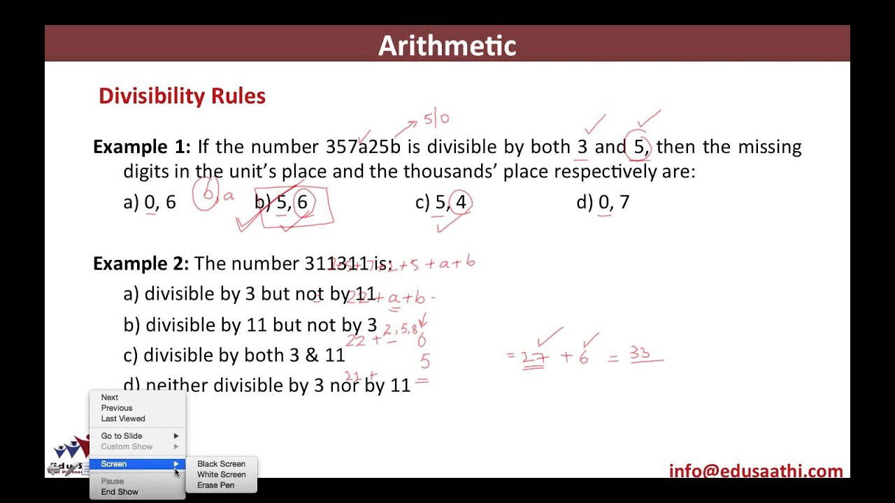 Arithmetic for GRE/ GMAT: (Part 2 of 6): Divisibility Rules, Factors & Multiples | www.edusaathi.com
