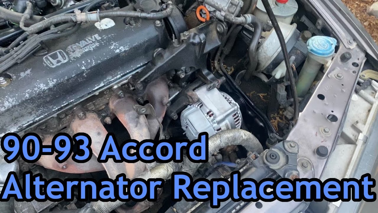 90-93 Honda Accord Alternator Replacement