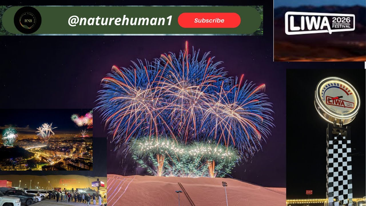 LIWA New Year 2026 LIVE 🎇 | Desert Fireworks & Extreme 4×4 Hill Climb | 4K UHD#liwa
