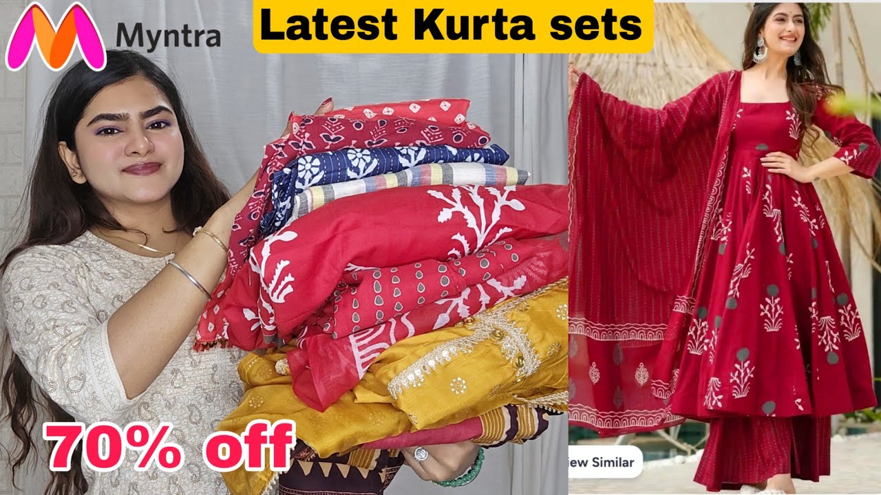 Myntra 70% off Ethnic Partywear Kurta sets | Latest Designer kurta sets | Myntra Sale 😇😇