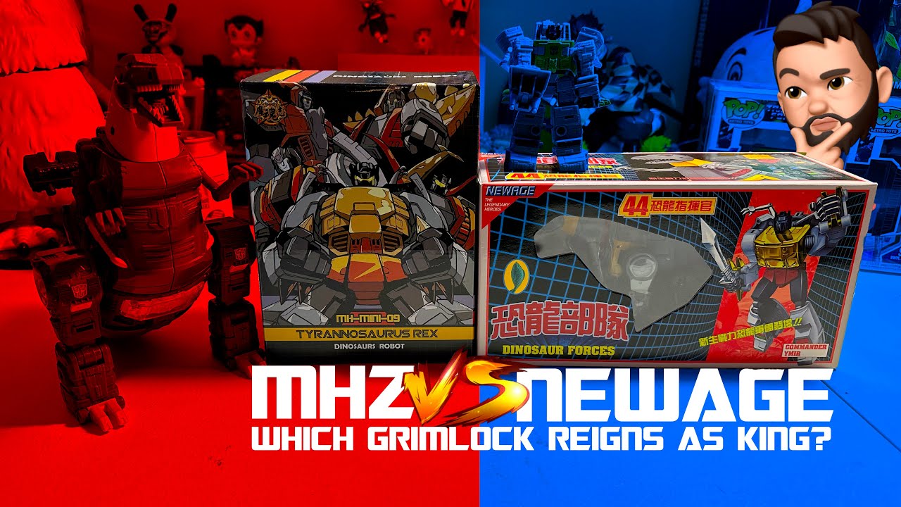 Transformers Grimlock Battle - Newage vs MHZ - Which one is King?