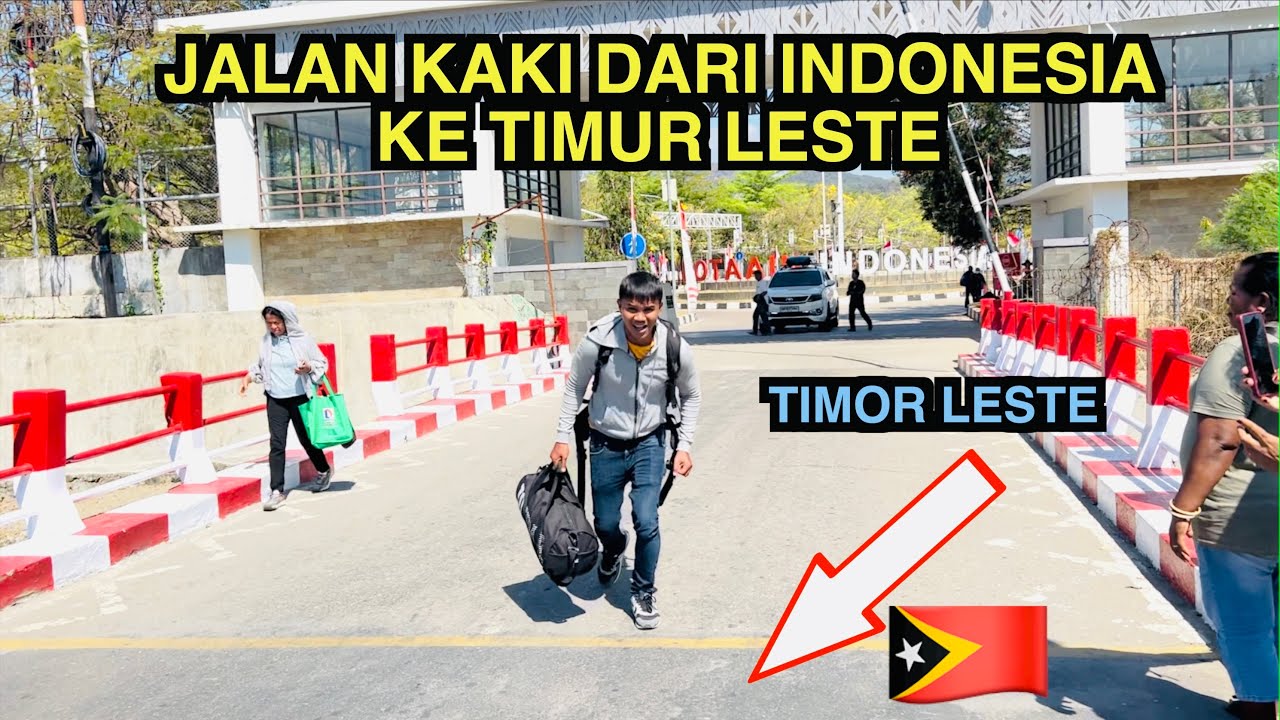 Jalan Kaki Dari Indonesia ke Timor Leste Begini Bentuk Perbatasan Nya 