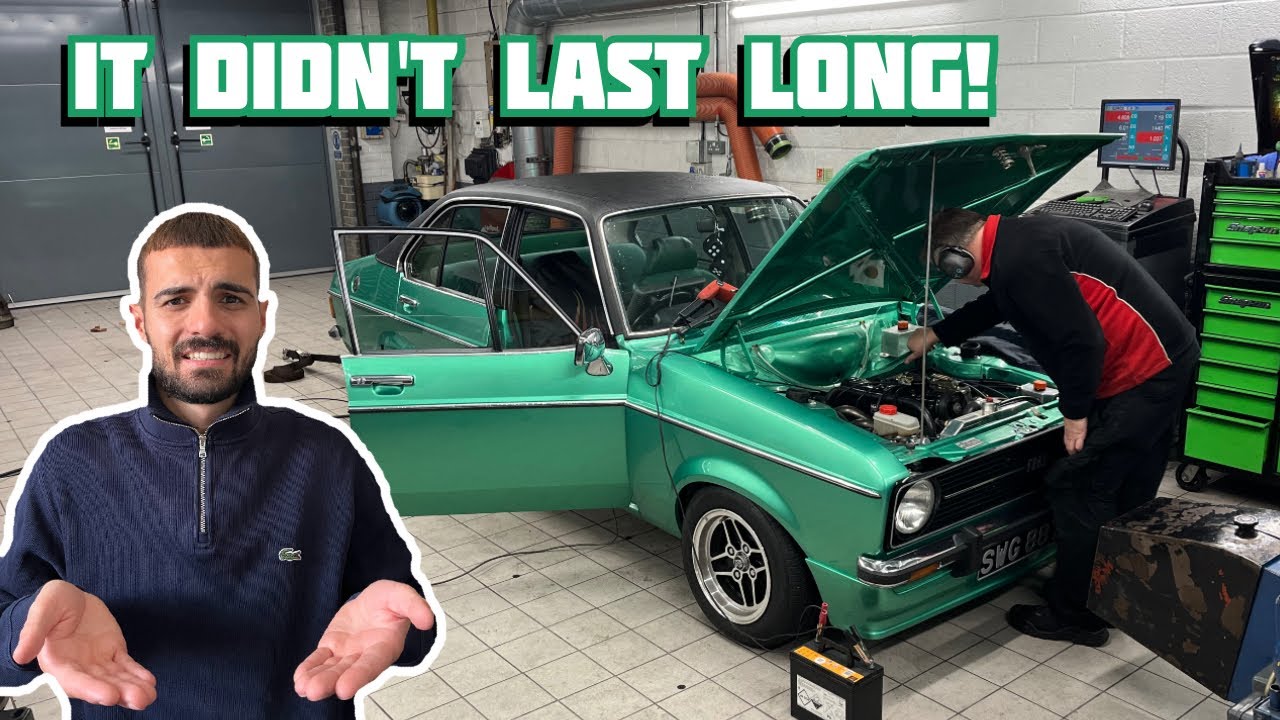 MK2 ESCORT 2.1 PINTO ON THE ROLLING ROAD! *DIDN’T GO TO PLAN!*