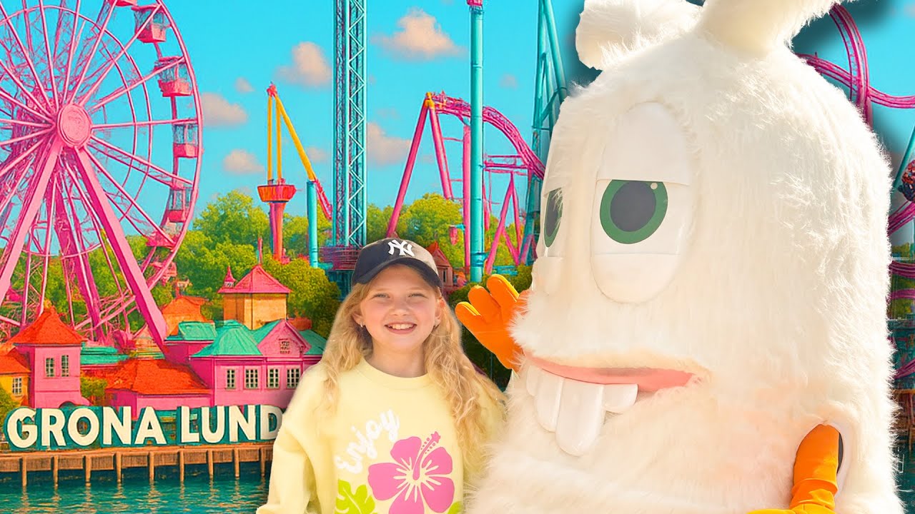 🎢🎡 Vlogg från Gröna Lund – Karuseller, Skräck & Storbollsvinst! 🏀😱