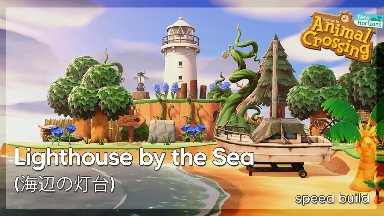 Lighthouse by the Sea 🚢🌊✨ Animal Crossing New Horizons | Speed Build