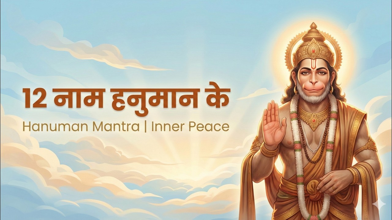 12 नाम हनुमान के | मन को भीतर से शांत करने वाला मंत्र! | Hanuman Mantra | Inner Peace | Raagveda
