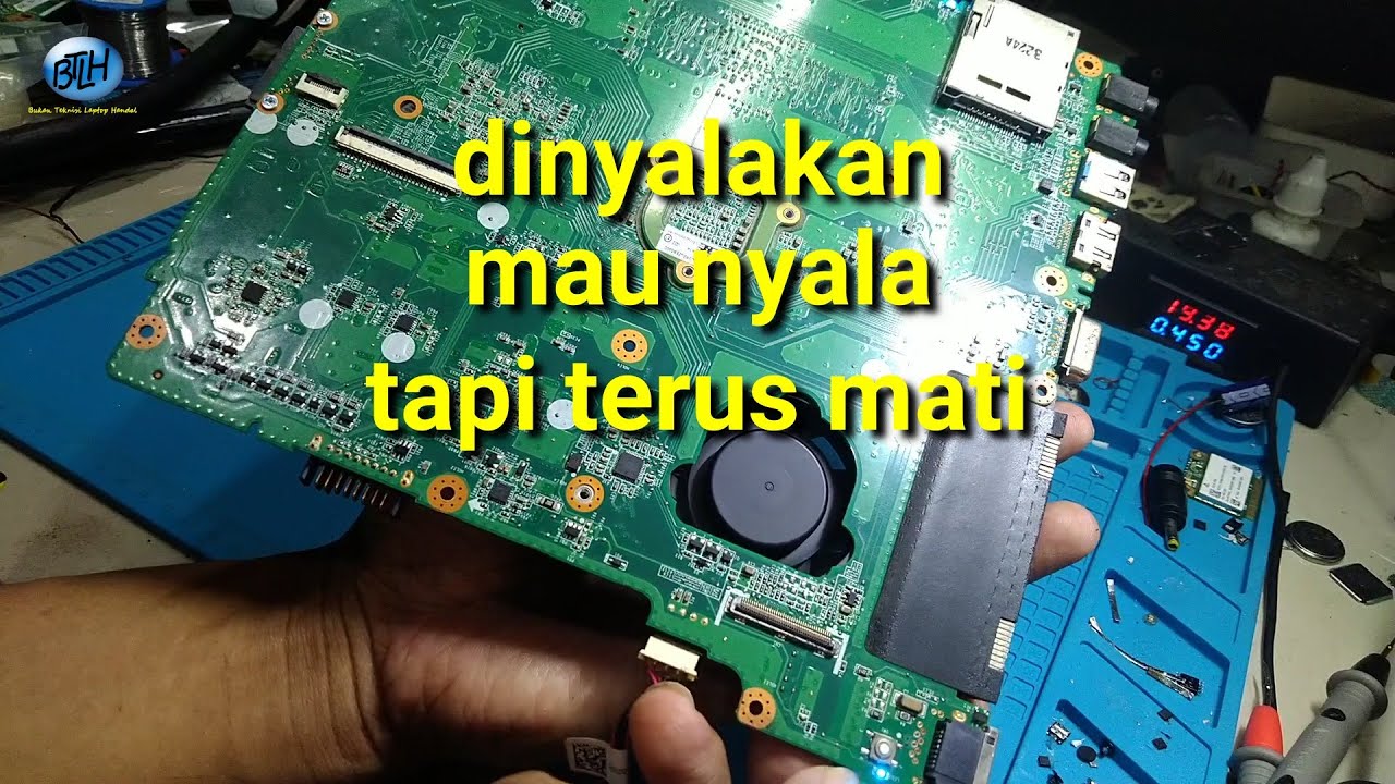 memperbaiki acer e1 421 nyala sebentar terus mati