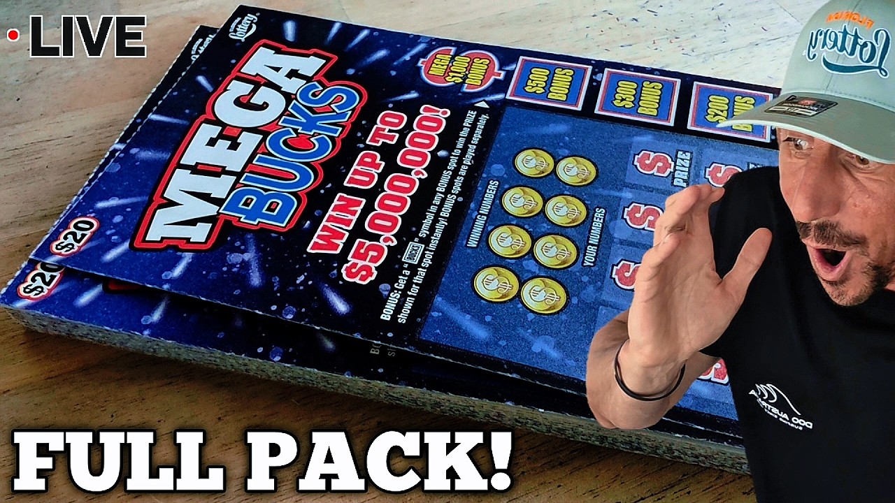 Entire Roll - Mega Bucks Lottery Tickets