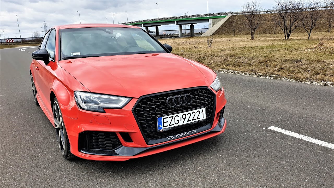 AUDI RS3 - 500KM z ciężkim przodem TEST PL muzyk jeździ