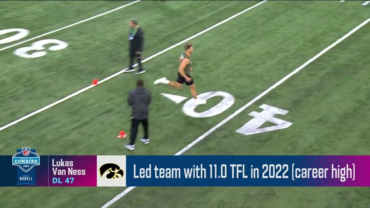 Lukas Van Ness at the 2023 NFL Scouting Combine
