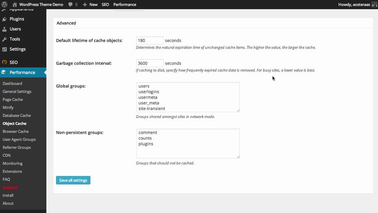 W3 Total Cache: Object Cache
