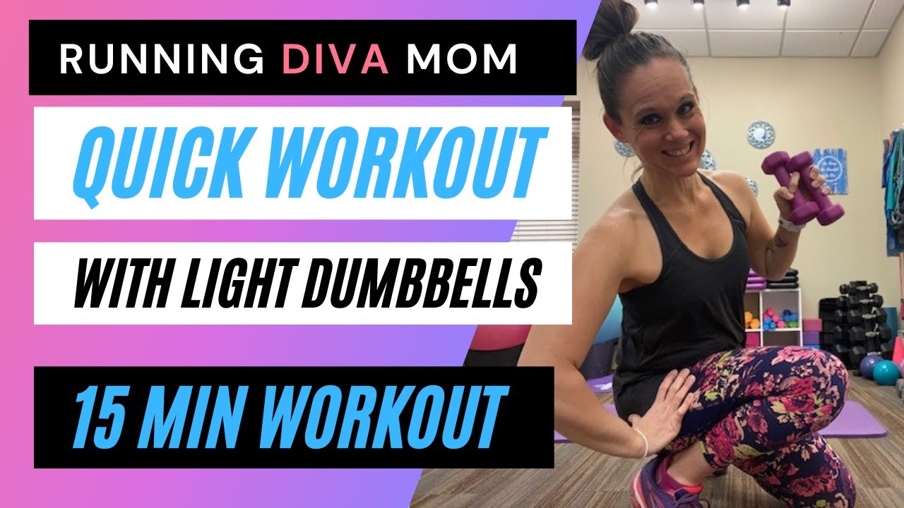15 min QUICK DUMBBELL Arm & Abs Workout with LIGHT weights