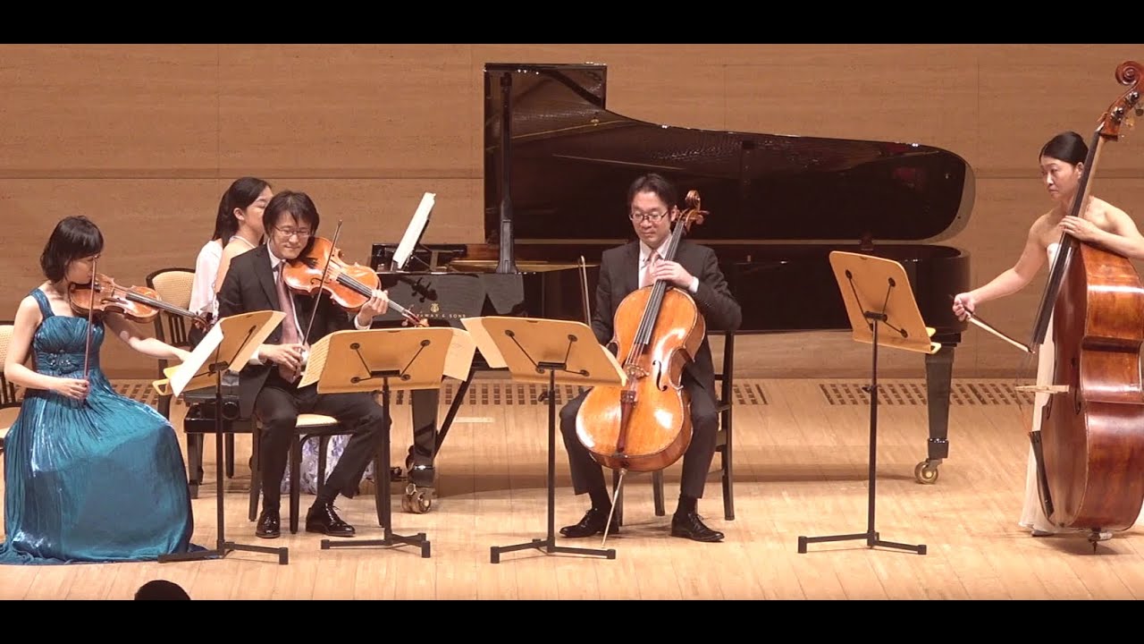 シューベルト　ピアノ五重奏曲　イ長調　作品114　D.667「鱒」第四楽章　F.Schubert     Piano Quintett  「Trout」 4th.mv
