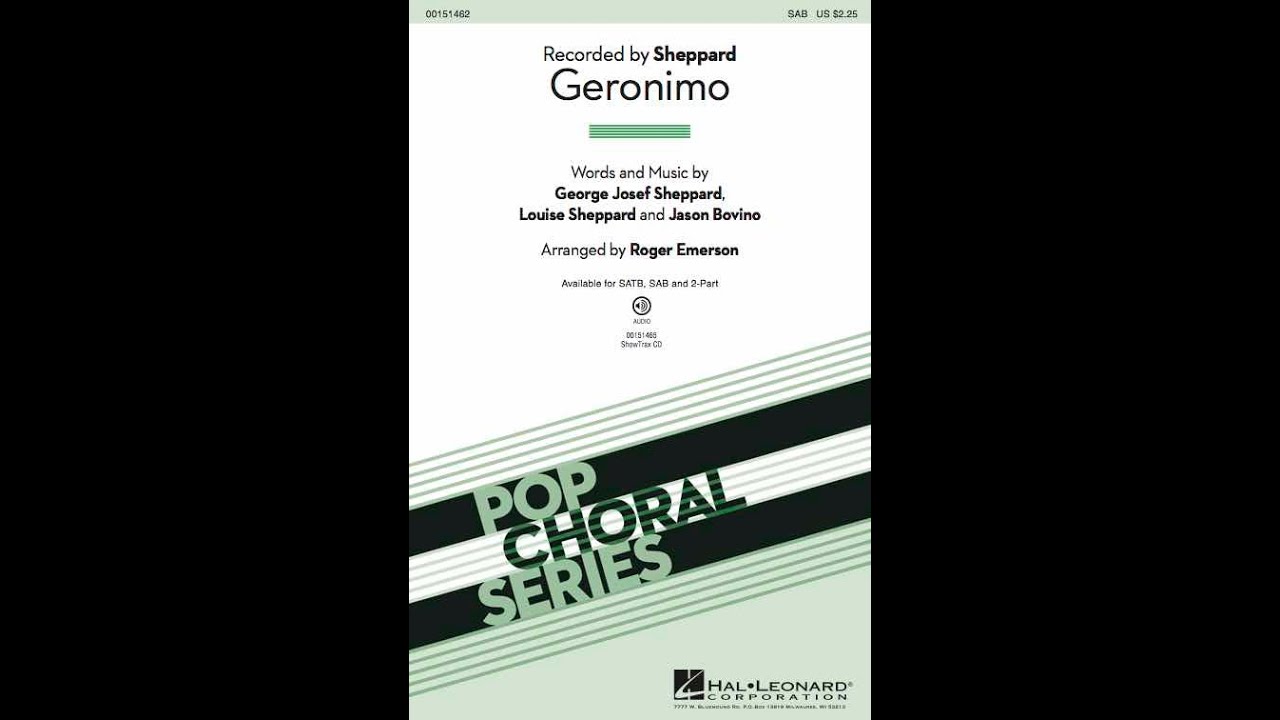 Geronimo (SAB Choir) - Arranged by Roger Emerson