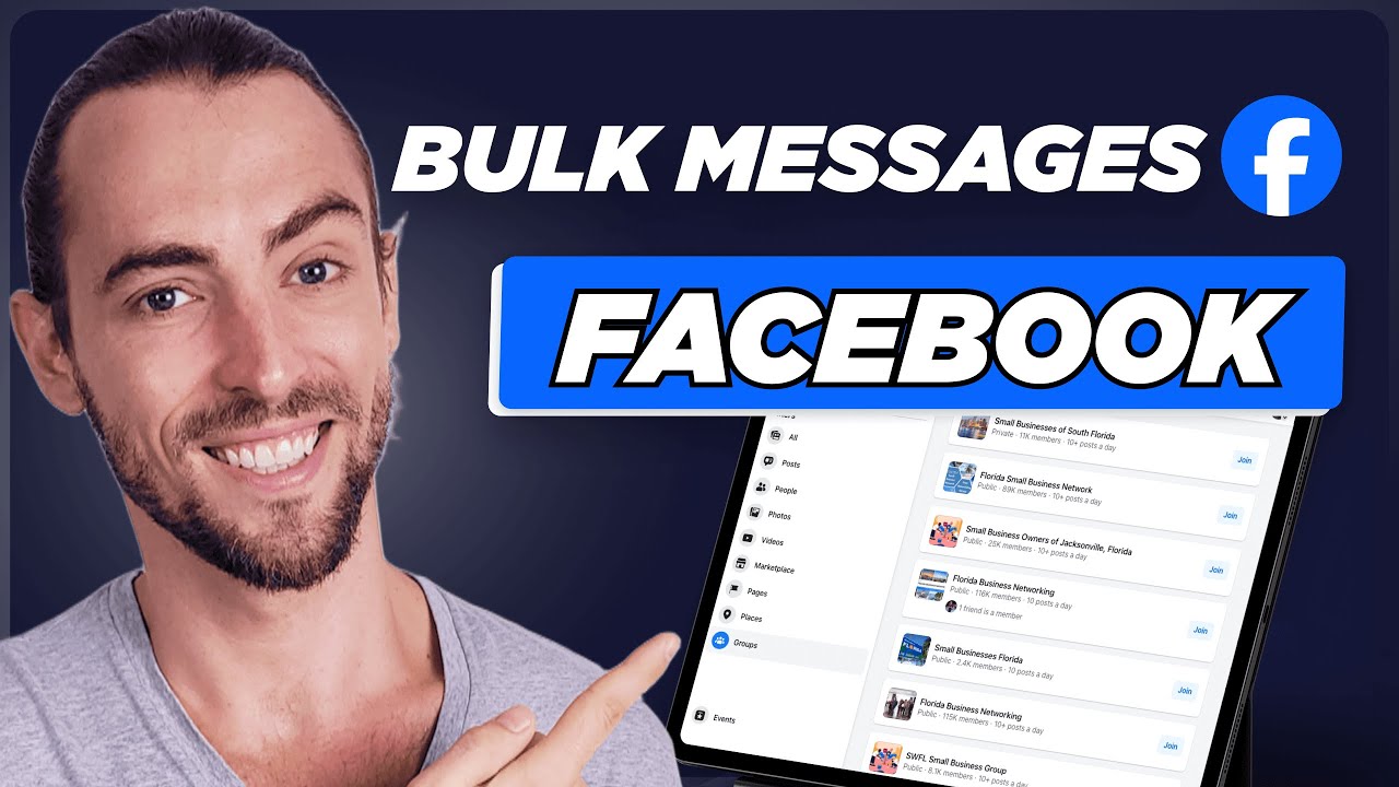 Отправляйте массовые сообщения в Facebook Messenger (100% автоматизация)