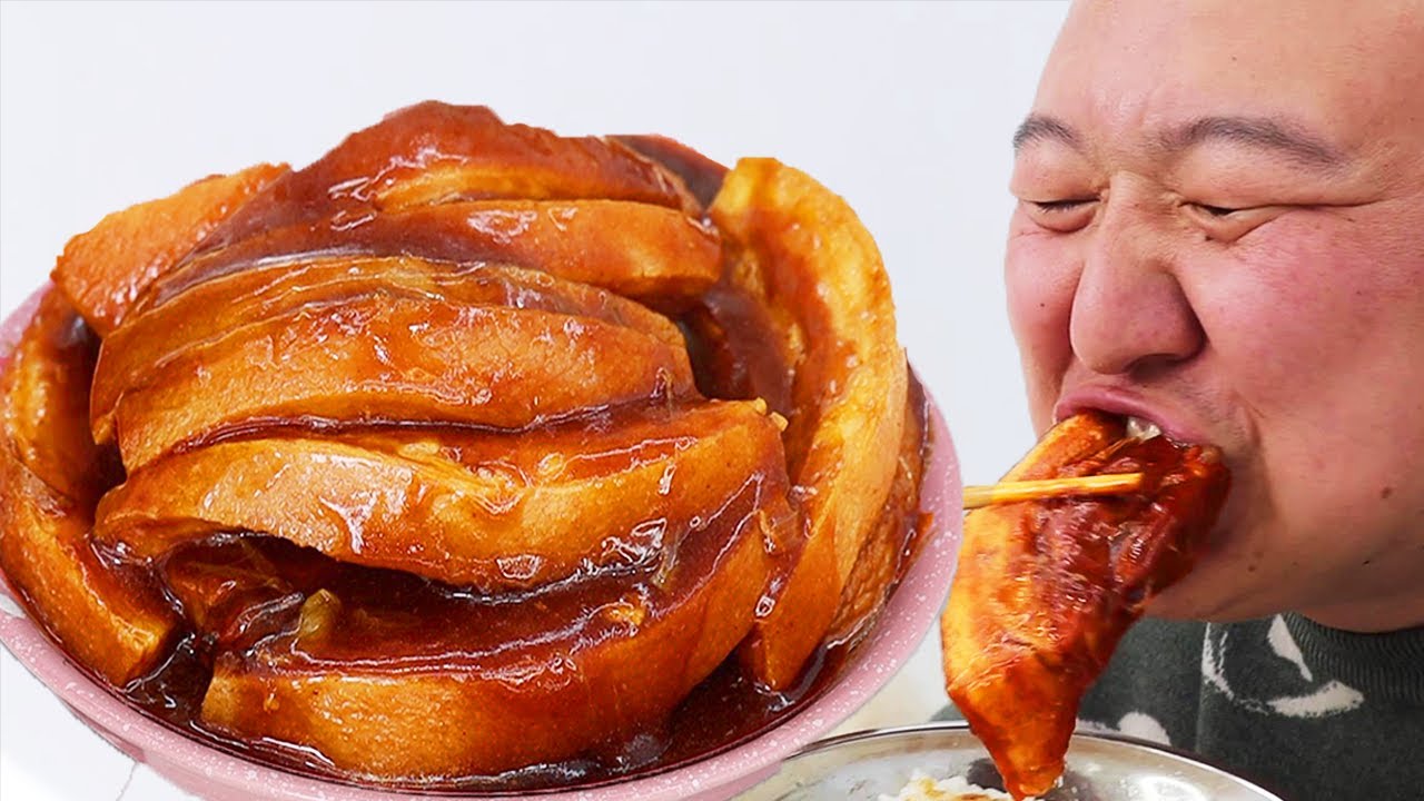8斤五花肉，阿强做“山西扒条肉”，肥而不腻，一口下去，满嘴爆汁！【cram阿强】