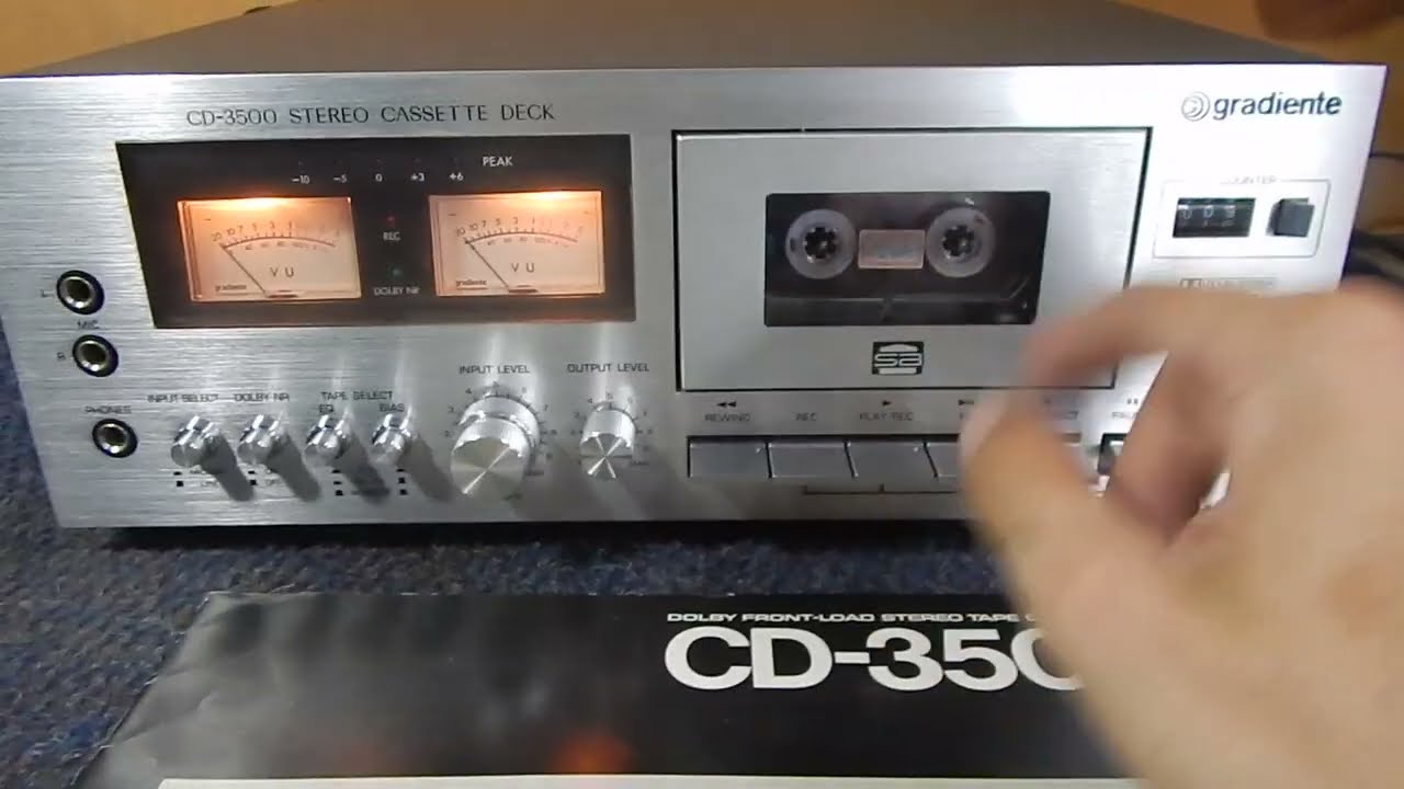 VENDA CD 3500 GRADIENTE TAPE DECK FEITO NO BRASIL NOS ANOS 80 [ SEM REVISÃO ]