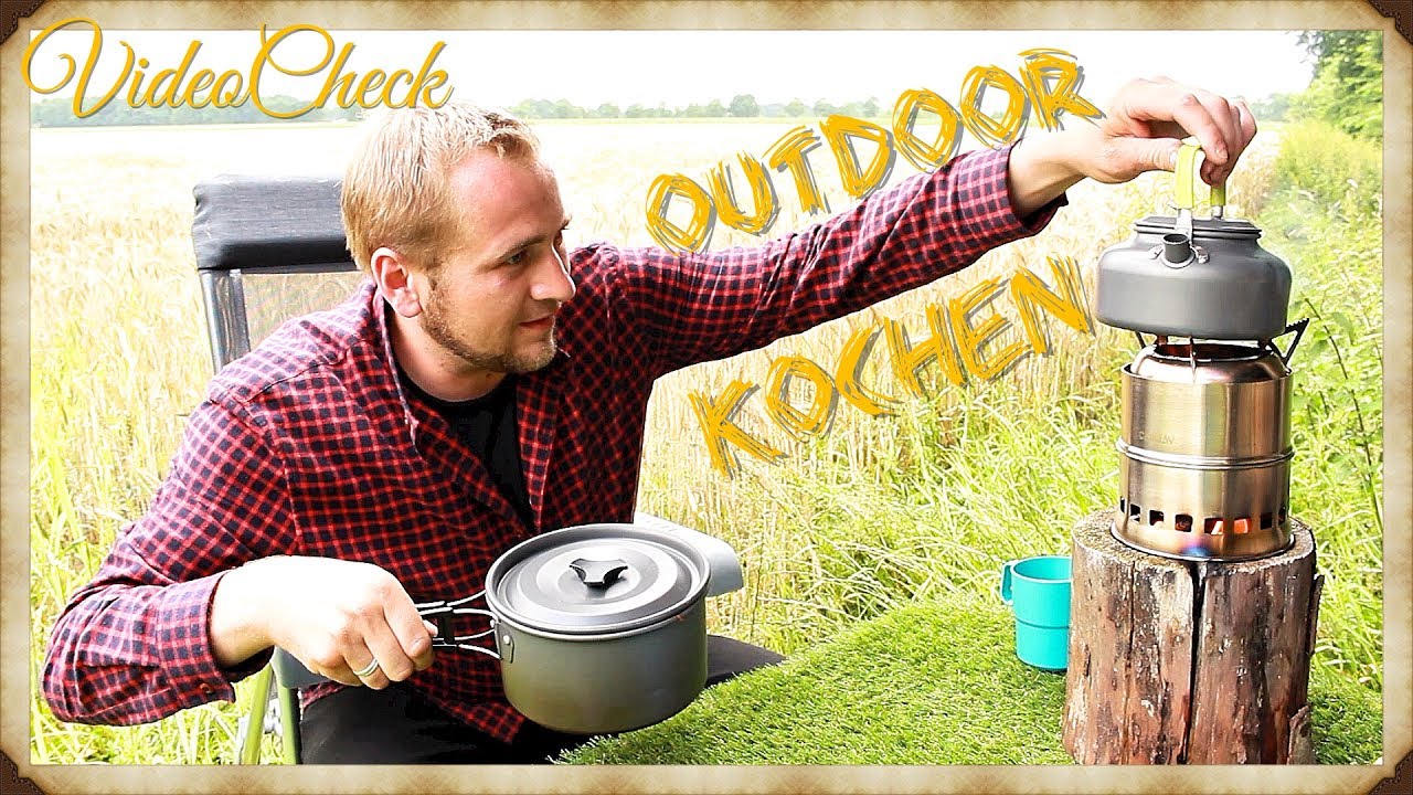 ✅ OUTDOOR KÜCHE Kochgeschirr im Test : Review kochen auf dem Holzvergaser