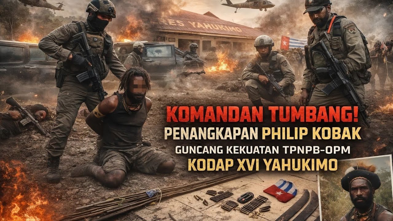 Komandan KKB Yahukimo Akhirnya Ditangkap!! Pelarian Pilip Kobak Berakhir di Hutan Dekai