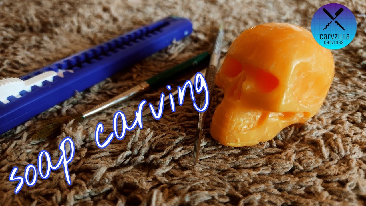 Carving a HUMAN SKULL out of a Soap||dental art||