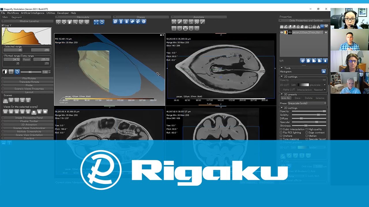 Rigaku Virtual Workshop 3: X ray Computed Tomography - CT Data Analysis Techniques Using Dragonfly