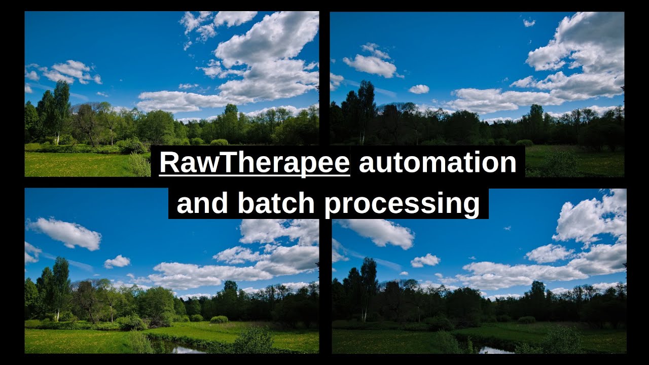 RawTherapee — как пакетно обрабатывать и использовать шаблоны — краткое руководство