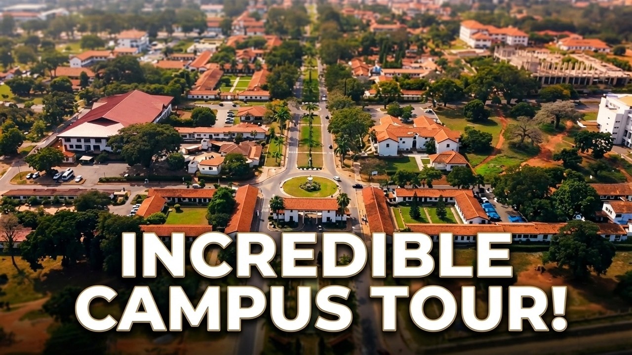 Beautiful University of Ghana Campus | Full Aerial Tour