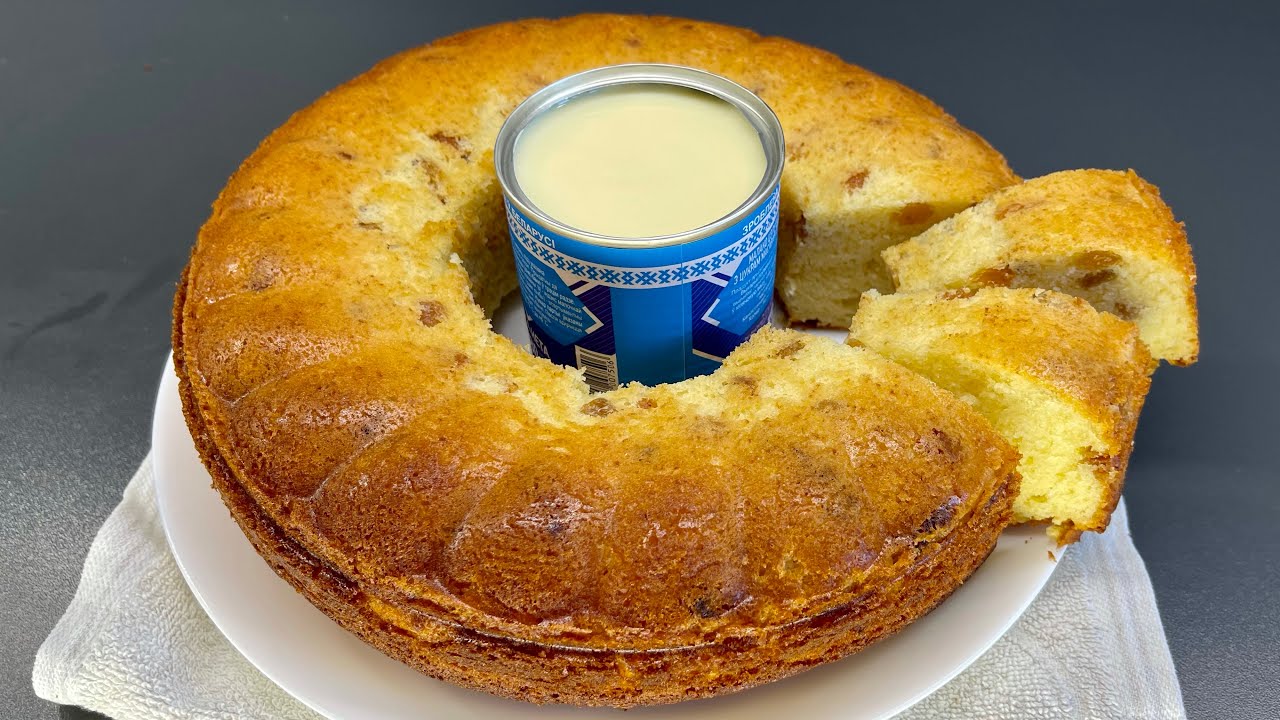 Кекс на сгущенке! Безумно вкусный и легкий рецепт пирога!