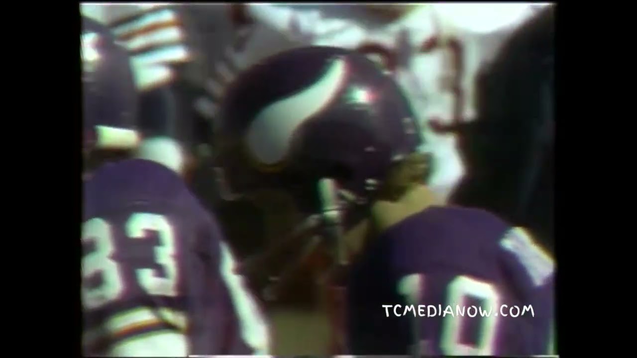 Minnesota Vikings vs Chicago Bears (a few minutes) October 16, 1977, taped off WCCO