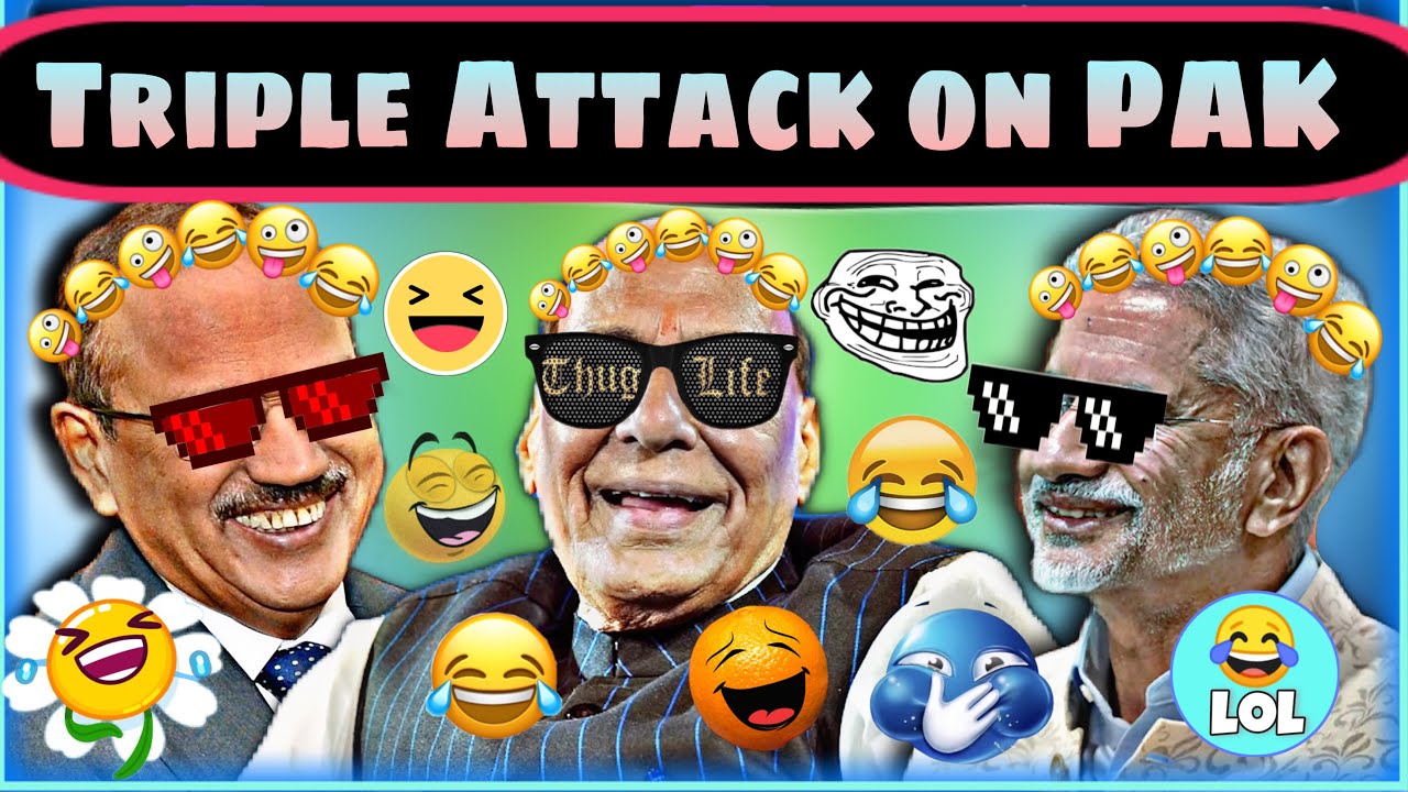 PAKISTAN ROAST Ft DR S JAISHANKAR RAJNATH SINGH AJIT DOVAL FUNNY PAKISTAN MEDIA NEWS VS INDIAN MEDIA