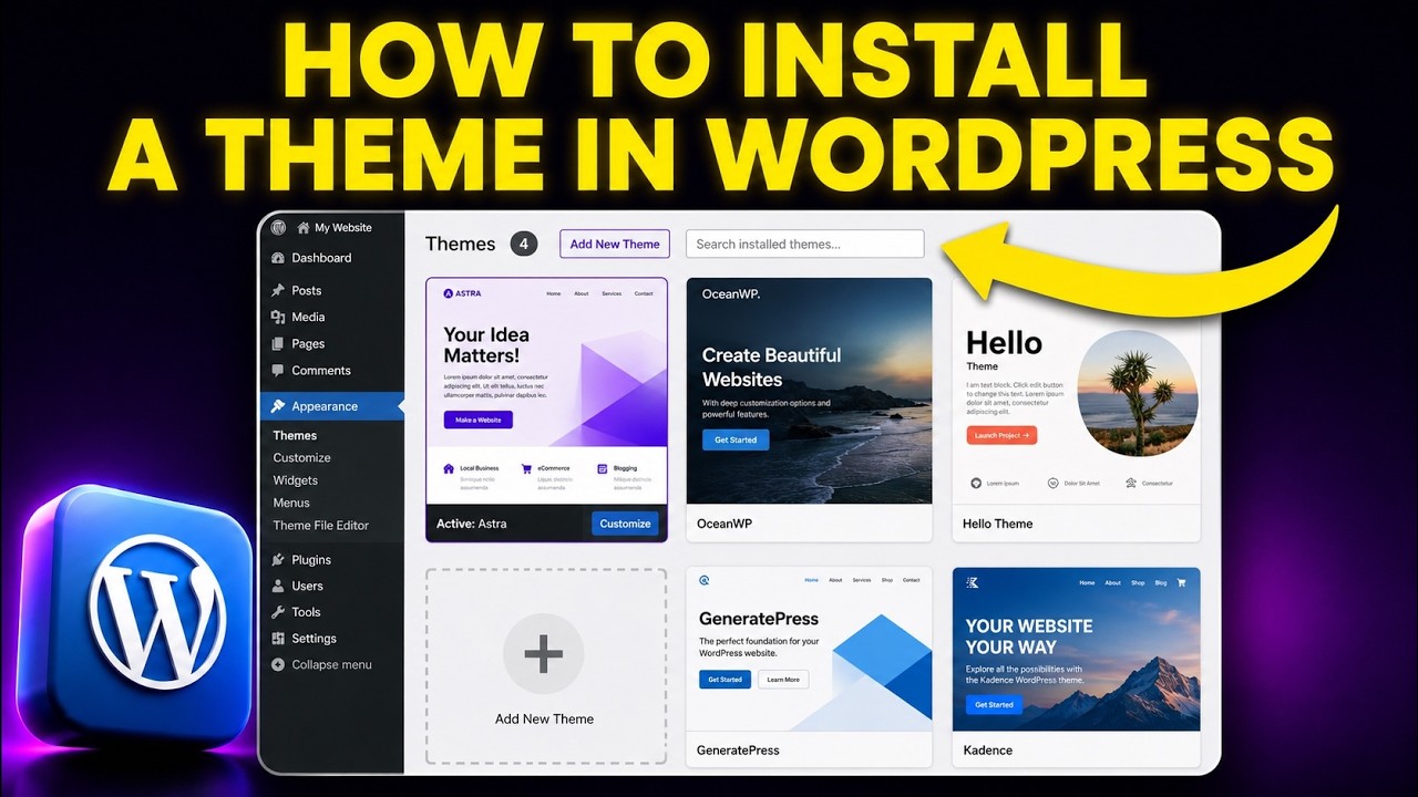 How to Install a Theme in WordPress (Step-by-Step)