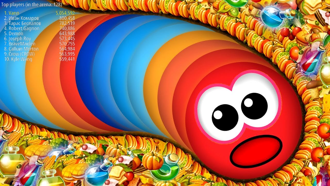 WormsZone.io Лучший сильный Slither Snake Топ 01 Эпический Worms Zoneio Лучший игровой процесс #835