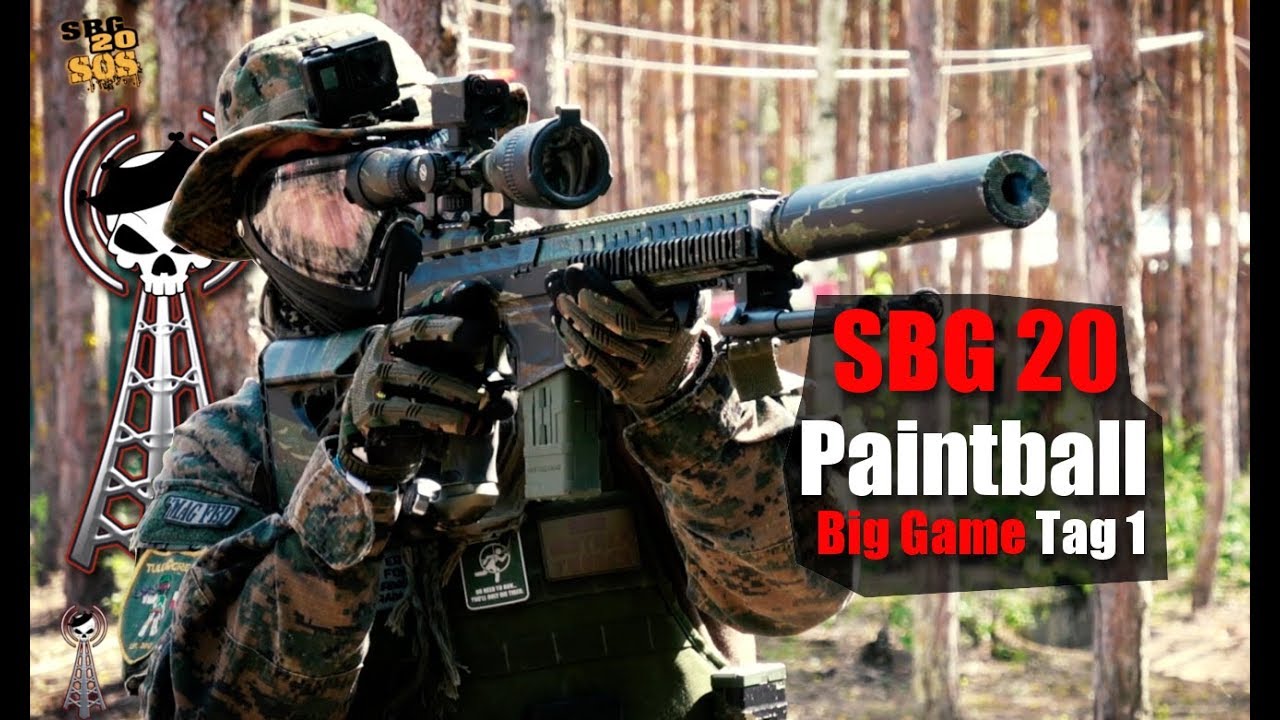 Hammer Farbschlacht beim SBG 20 Paintball Big Game Tag 1