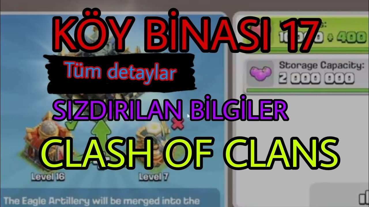 Yeni köy binası 17 güncellemesi tüm detayları Clash Of Clans