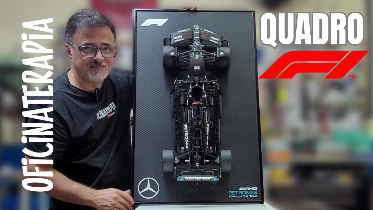 Montei um quadro para Mercedes  de LEGO! | Quadro Formula 1 W14 E Performance