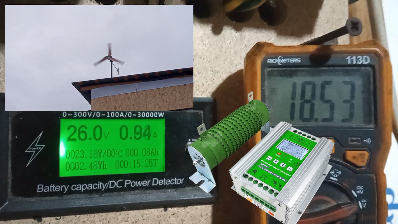 Работа контроллера заряда на низком напряжении с ветряка и слабом ветре / 