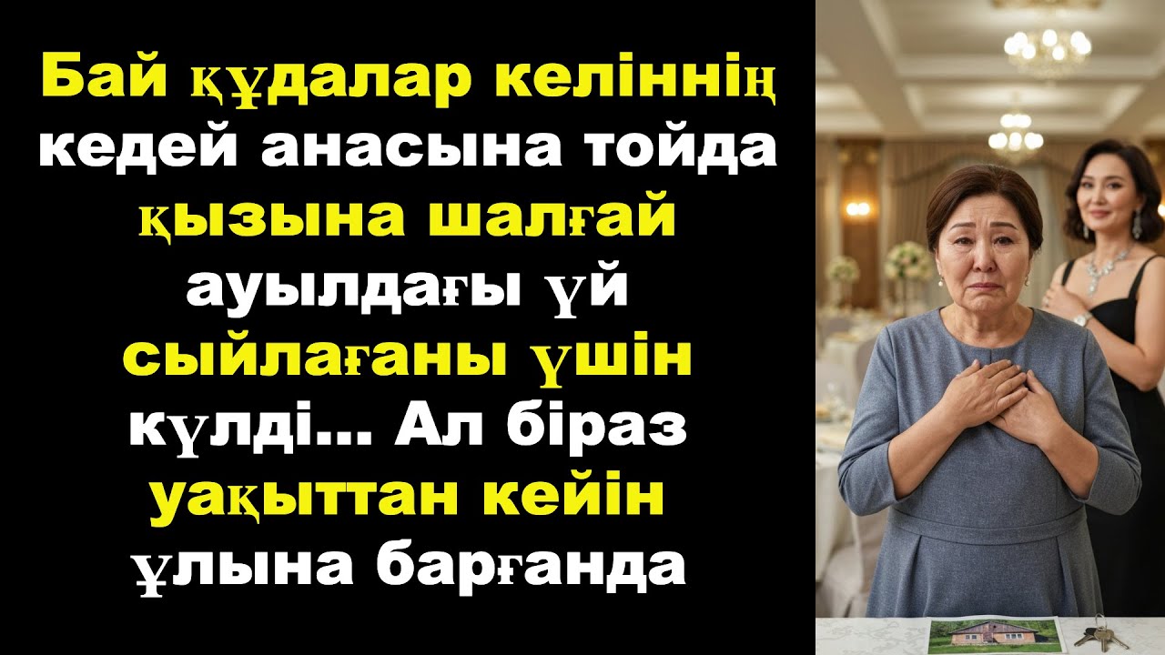 Бай құдалар келіннің кедей анасына тойда қызына шалғай ауылдағы үй сыйлағаны үшін күлді... Ал біраз