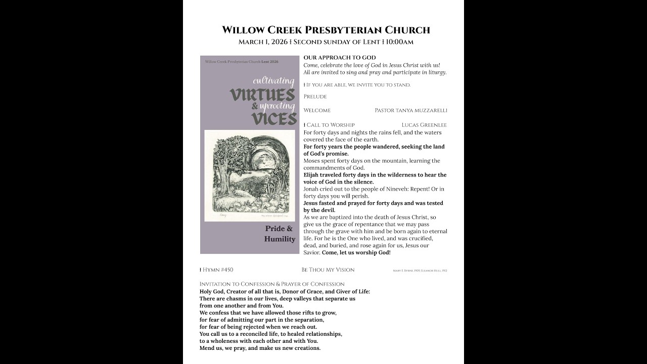 WCPC Worship Service - 01 March 2026 Second Sunday in Lent