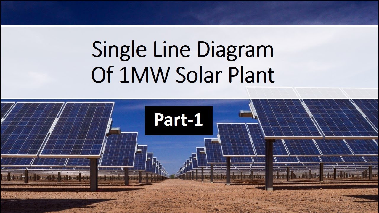 Single Line Diagram of 1MW solar plant. Part-1