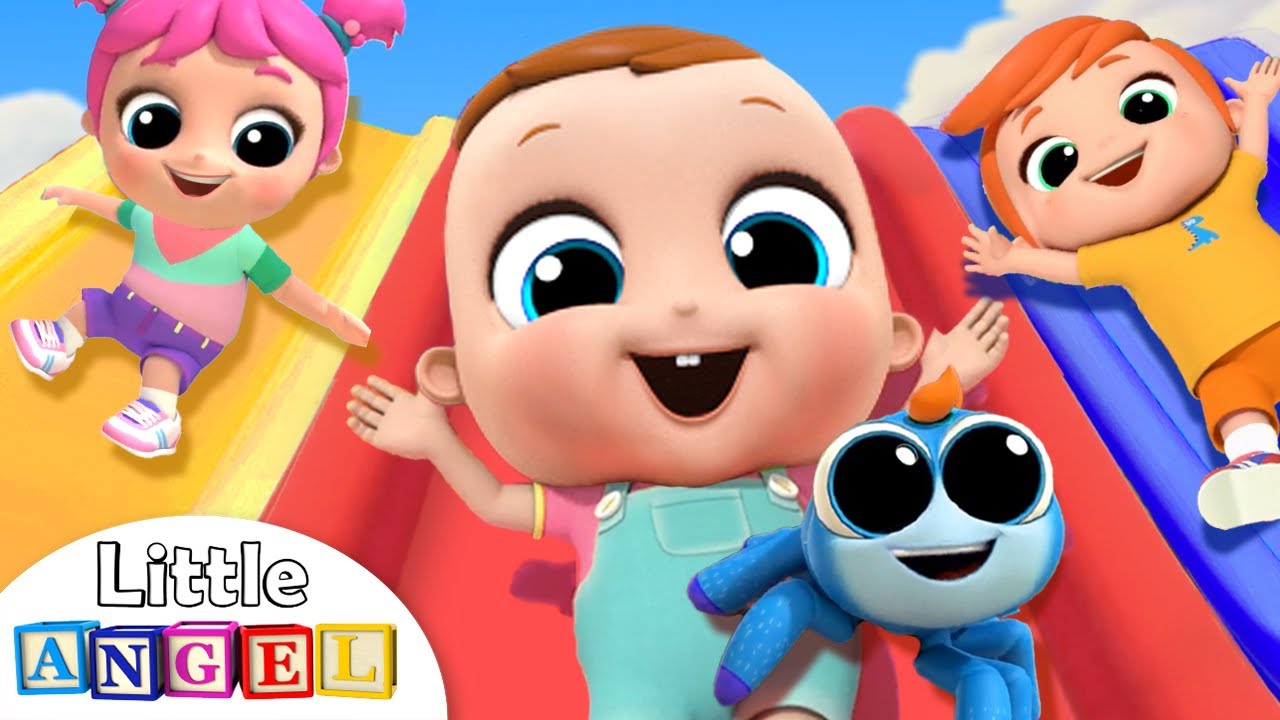 Playtime with Itsy Bitsy |  Playground Song | Little Angel Nursery Rhymes & Kids Songs
