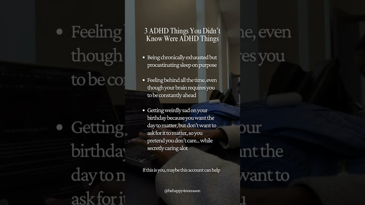 3 ADHD Things You Didn’t Know Were ADHD Things | Kendra Butler | Be Happy 4 No Reason