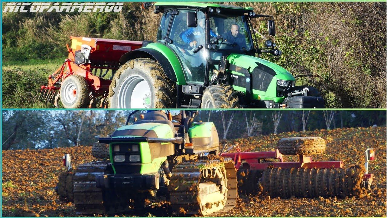 SEMINA E RULLATURA FRUMENTO DURO | DEUTZ-FAHR 5120 + GASPARDO SL300 | DEUTZ-FAHR AGROCLIMBER + MAP