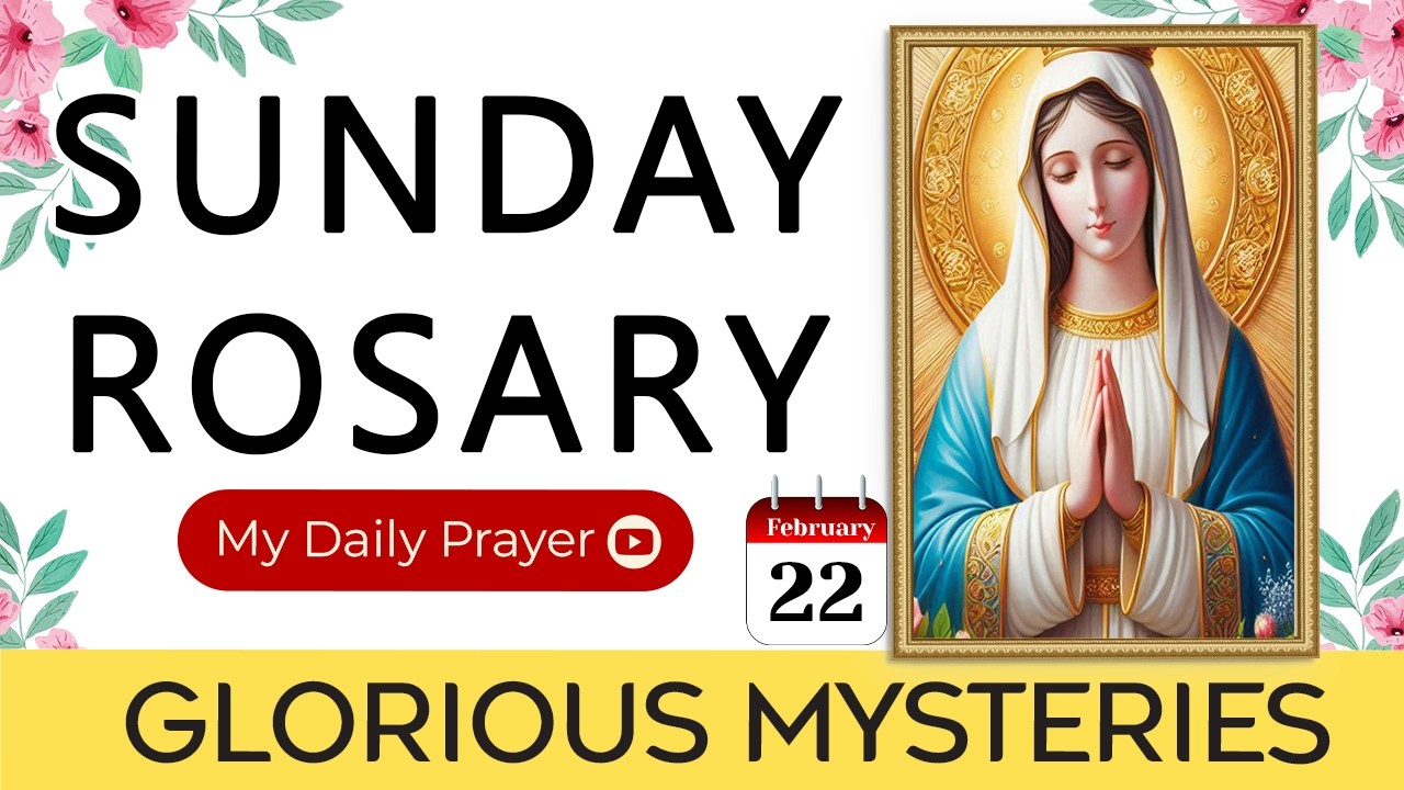 TODAY HOLY ROSARY: GLORIOUS  MYSTERIES💙ROSARY SUNDAY🌹FEBRUARY 22, 2026 | WALKING WITH JESUS