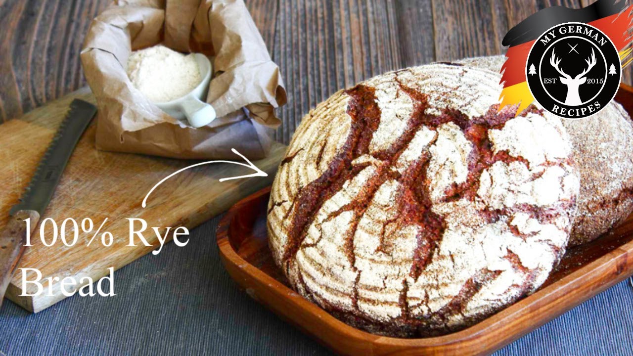 100% ржаной хлеб на закваске — без добавления пшеницы! ✪ MyGerman.Recipes