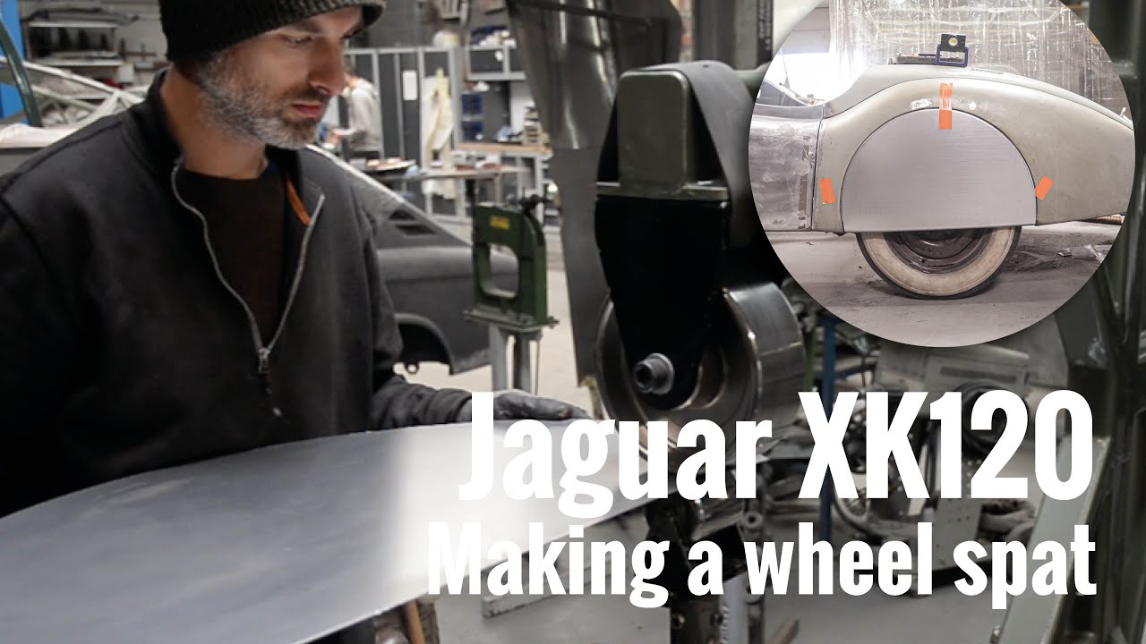 Jaguar XK120 making of a new wheel spat
